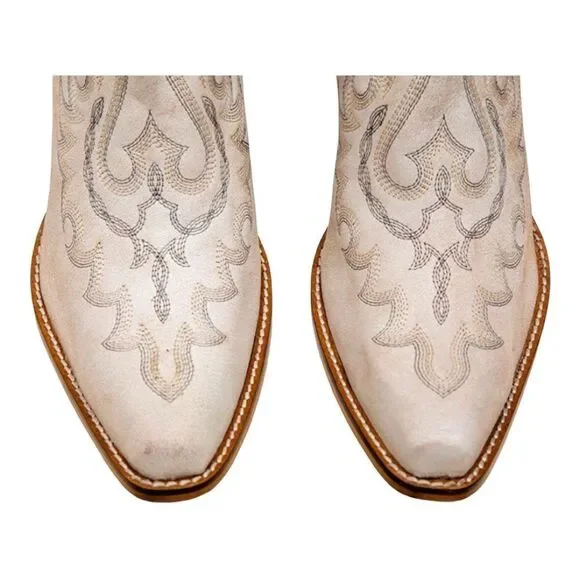 Myra Yipple Western Leather Booties - Picture 6 of 14